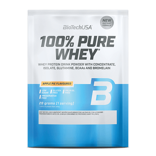 100% Pure Whey tejsavó fehérjepor - 28 g - BioTechUSA Hungary