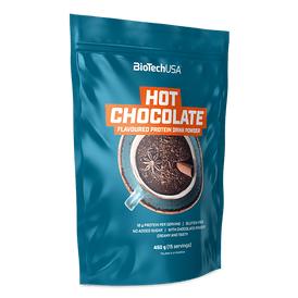 Hot chocolate, fehérje tartalmú forrócsoki italpor - 450 g - BioTechUSA Hungary