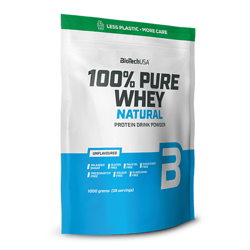 100% Pure Whey Natural Molkenprotein-Konzentrat Getränkepulver - 1000 g