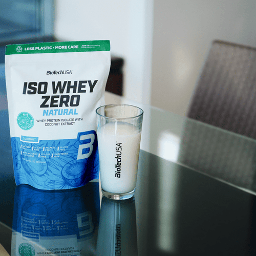 Iso Whey Zero Natural Getränkepulver auf Basis von Molkeproteinisolat - 500 g